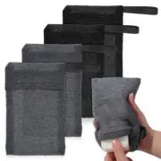 4 Pcs Soap Storage Bag Exfoliating Saver Body Scrubber Travel Dad
