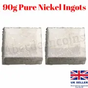 90g 99.9% High Purity Nickel Ingot Sheet Electroplating Hobby Arts Craft Plating
