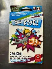 Go Fish And Memory Education Kids Card Game 2-In-1 New In Pack