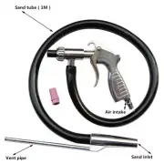 Industrial Air Sandblaster Spray Gun Kit Sand Blaster Grit Blasting Set New