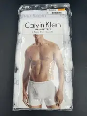 Men's Calvin Klein 3-pack Classic Fit Cotton Stretch Boxer Briefs White Sz Small