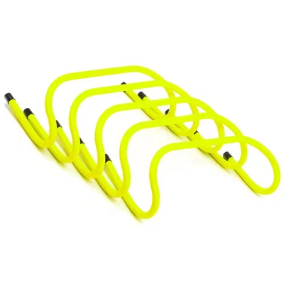 6 In. Soccer Training Adjustable Agility Speed Hurdles (Set of 5, Lime)