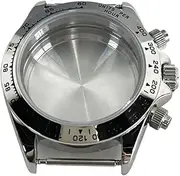 1pcs VK63 Stainless Steel Case Parts With Ceramic Black Bezel VK63 Quartz Movement Men's Watch Accessories
