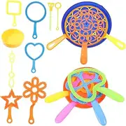 WESIEVYA 20pcs Bubble Wand Bubble Making for Outdoor Activities and Summer Parties with Various Shapes Random Color