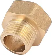 uxcell G3/4 Female to G1/2 Male Thread Hex Connector Brass Fittings
