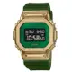 【CASIO 卡西歐】G-SHOCK 沙漠越野 奢華冒險 搶眼金綠 金屬錶殼 經典方型 GM-5600CL-3_43.2mm