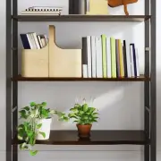 Solid Wood Oak Wall Shelf Dark Brown 100x40x2 cm Modern Home Decor Storage