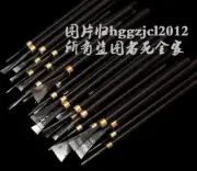 30 Pcs Wood Carving Chisel Steel Chip Ebony Wooden Handle Carpentry Hand Tool