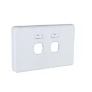 Clipsal Classic Series C2000 Grid 2G Horiz With Id Cover C2032HI-WE