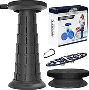 ALEVMOOM 2025 Upgraded XXL Collapsible Stool 20.4", 550lbs Max Weight, Wider & Taller Pop Up Seat, Heavy Duty Portable Retractable Folding Chair or Travel Foot Rest, Camping & Outdoors