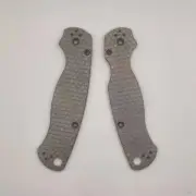 TC4 Knife Handle Scales Honeycomb for Spyderco Paramilitary 2 C81 Sand Blasting