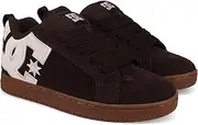 [DC] Men's Court Graffik Skate Shoe, Brown/Gum, 9.5, Brown/Gum, 9.5