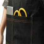 Black Lightweight Denim Jean Accessories Waterproof Waxed Canvas Apron