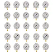 25 PACK LIQUID FILLED PRESSURE GAUGE 0-6,000 PSI 2.5" FACE, 1/4" NPT LOWER MOUNT