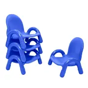 Children’S Factory Baseline 5" Child Chair, Royal Blue, 4 Pack, Stackable Ergono