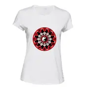 Chinese Zodiac Horoscope Astrology 12 Animal White Ladies Women T Shirt Tee Top
