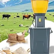 30L/45L/55L Grain Mill Grinder, 1000W/1300W Electric Dry Corn Grinder, 19000RPM Feed Mill Dry Cereals Grinder with 4 Sieves & 3 Blades & Storage Bucket, for Wheat Corn Spice Feed Mill Cereals(45L)