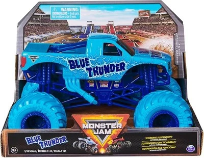 Monster Jam, Official Blue Thunder Monster Truck, Collector Die-Cast Vehicle, 1: