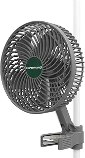 MARS HYDRO Updated M6 Grow Tent Fan, A Powerful Oscillating Clip Fan with Low Noise for Hydroponic Plants and Ventilation Circulation with Convenient APP/WiFi Control