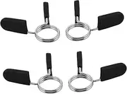 VANZACK Weightlifting Bar Buckle Clips Spring Loaded Barbell Collars Secure Clamp Easy Install Set of 4 Gym Equipment
