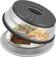 10 Inch Microwave Food Cover & Collapsible Silicone Mat
