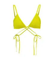 [Christopher Esber] Christopher Esber Wrapround triangle bikini top AU 10 green