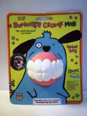 HUMUNGA CHOMP MINI Funny Teeth Rubber Pet Dog Toy Fetch Ball for SMALL DOGS