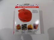 Nostalgia Mini Waffle Maker-Red-Heart Shaped Waffles-NIB
