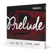 D Addario Prelude 4 4 Cello Strings Solid Steel Medium Tension USA Made