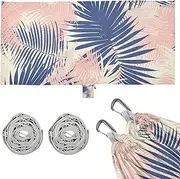 Tropical Leaves Light Red Blue Hammocks for Camping Swing Hammock for Outside Camping Essentials