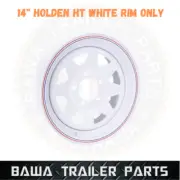 Sunraysia 14" HOLDEN HT Rim White Painted Trailer Caravan Boat Jetski Wheel