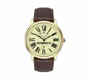 GER Station Clock Styled Wrist Watch, Norwich Station Retro Souvenir.