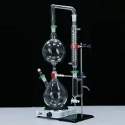 2L Borosilicate Glass Distillation Kit For Essential Oil Hydrosol Lab Glassware