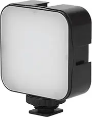 LED Video Light, Portable Camera Lights with 3 Cold Shoe, 6500K Fill Light On Camera, Size, Photography Lighting for Content Creator, Streaming