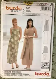 Burda Sewing Pattern 8909 Misses' Dress Craft Project (H)