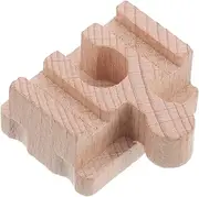 Wooden Train Tracks Short Straight Rails Expandable Rail Set Educational Toys Boys and Girls Wooden Train Table Accessory