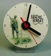 Lest We Forget Handcrafted CD Clock