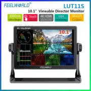 FEELWORLD LUT11S 10.1" 2000nit Director Monitor 3G-SDI & 4K HDMI for DSLR Camera