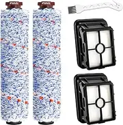 Replacement Parts for Bissell Crosswave and Bissell Crosswave Pet Pro 1785A 2306A 1785 Vacuum Cleaner, 2 Pack Crosswave Brush Roll 1868 and 2 Pack Crosswave Filters 1866