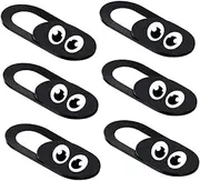 SWOOMEY 6PCS Laptop Camera Cover Peeping Webcam Protection for Privacy Compatible with Notebooks Tablets Portable Black Design for Easy Carrying