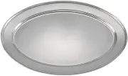 Winco Stainless Steel, 21.75 OPL-22 Oval Platter, 14.5-Inch