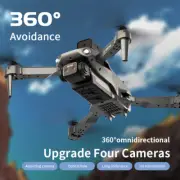RC Quadcopter Drone Toy Selfie Dual Camera 8K HD WIFI FPV GPS Foldable Follow Me