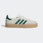 Adidas Orignals Sambae Off White Collegiate Green Womans 5-12Size JQ0252