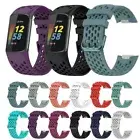 For Fitbit Charge 5/ Charge 6 Silicone Sports Replacement Breathable Band Strap