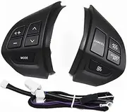 LUMIXE Car Cruise Control Button, for Mitsubishi, for ASX, for Outlander XL 2007 2008 2009 2010 2011 2012 Car Cruise Control Switch Steering Wheel Buttons Accessories Car Steering Wheel Switch Button(