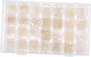 MUSISALY Delicate Nail Art Charms Star Moon Nail Accessories Easy to Apply for Creative Nail Art for Parties DIY Designs Includes Gem Pearl Decorations
