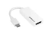 StarTech.com USB C to HDMI Adapter - 4K 30Hz - USB 3.1 Type-C to HDMI Adapter - USB-C to HDMI Dongle - Monitor Adapter - White (