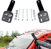 SAUTVS Adjustable 50 inch LED Light Bar Brackets for Can Am Maverick X3, Metal Rotatable 50" Light Bar Brackets Mount Kit for Can-Am Maverick X3 All Models Accessories