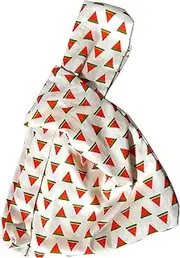 [Chezi] Women's Cute Tropical Fruit Pattern Cotton Knot Bag Small Size Canvas Tote