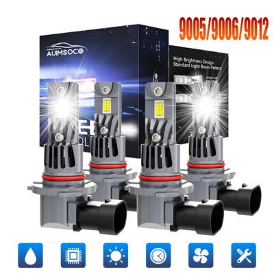6000K LED Headlights 4*Bulbs Hi/Lo Lights For Honda Civic Sedan 4-Door 2004-2015 (for: Isuzu)